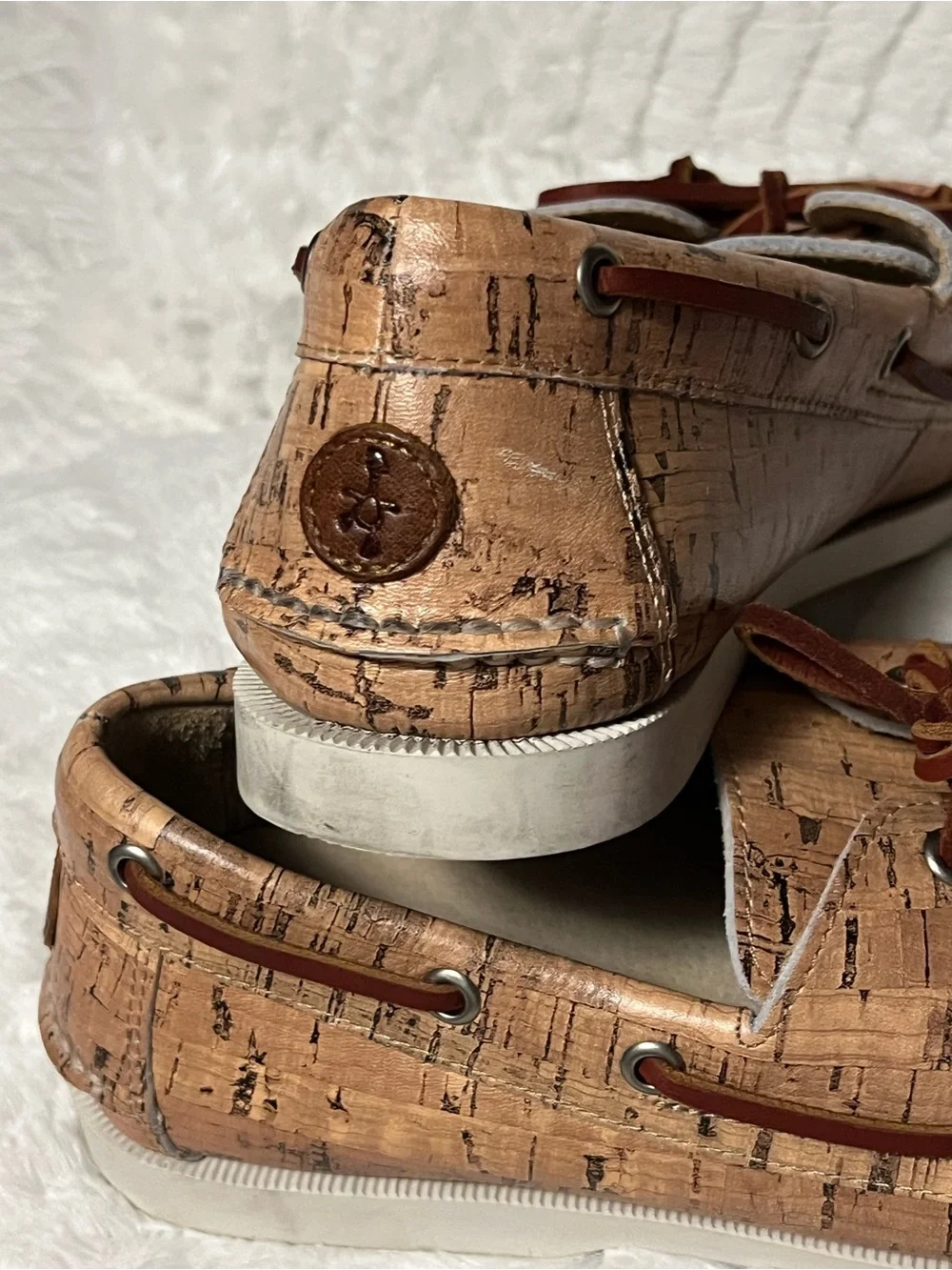 Froats Men's Cork Boat/Driving Shoes in Light Brown